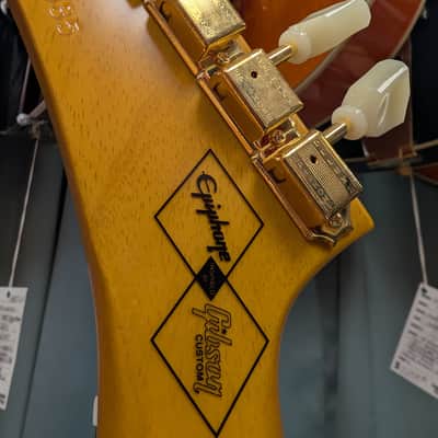 Epiphone '58 Korina Explorer 2023 - Aged Natural (White Pickguard) image 24