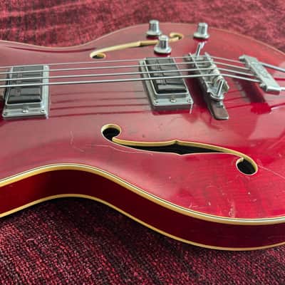 Yamaha SA-70 Short Scale Bass Guitar - Fretless - Semi Acoustic - Jumbo Hard Case - 1969 image 19