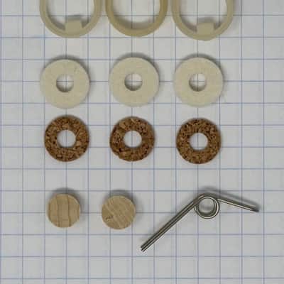 King Trumpet, Valve Repair Kit, Old Style w/springs on top of piston image 1
