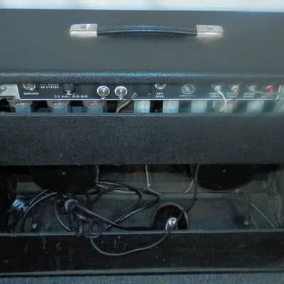 Fender Twin Reverb Amp Black Panel Guitar Tube Combo with cover + footswitch vintage 1966 image 11