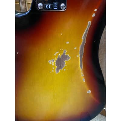 Fender Custom Shop Precision Bass 1960 Relic 3TSB Black Pickguard image 8
