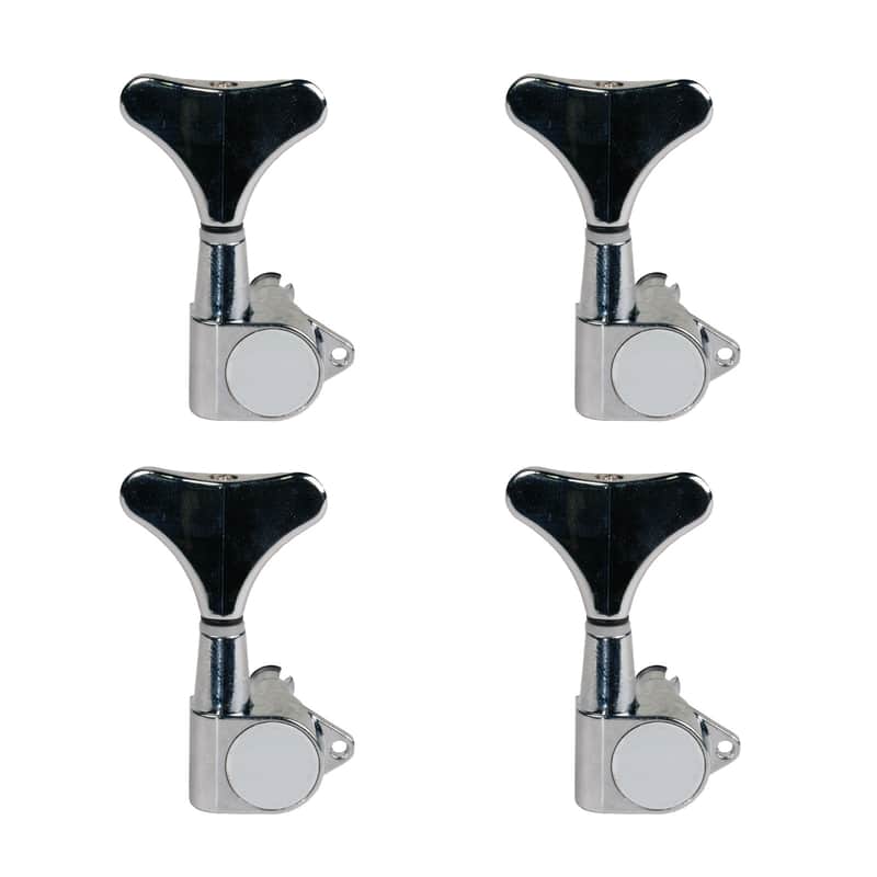 Seismic Audio SAGA40Silver Universal 2x2 Bass Guitar Tuning Machines/Heads (4-Pack) image 1