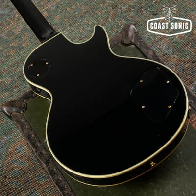 1990 Greco LEFT HAND EGC600 Made in Japan Black Beauty Custom Fujigen Lefty image 9