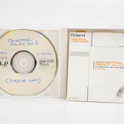 Roland Orchestral Family Vol 1& 2 Rhythm Section CD ROM Disks S-750 S-770 #54938 image 12