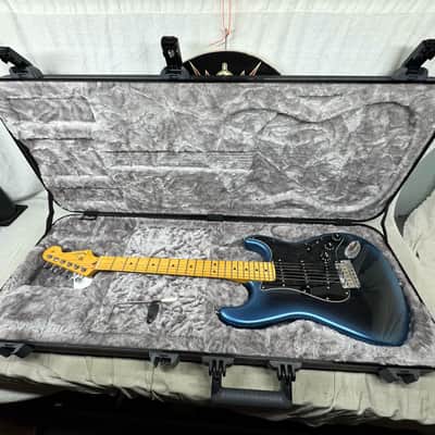 Fender American Professional II 2 Stratocaster Guitar with Case 2021 - Dark Night / Maple neck image 1