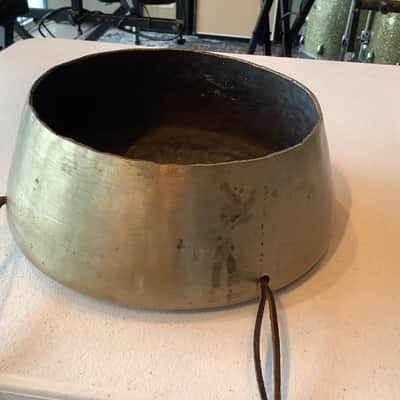 Anonymous Brass Hammered Gong 1960s 9” - #419 image 6