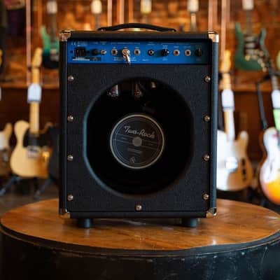 Two-Rock Studio Overdrive Combo Black Bronco W/Blue Faceplate image 2