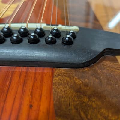 Luna Vista Eagle 12 String  Tropical Wood Acoustic Electric Guitar w/Hard Case image 9