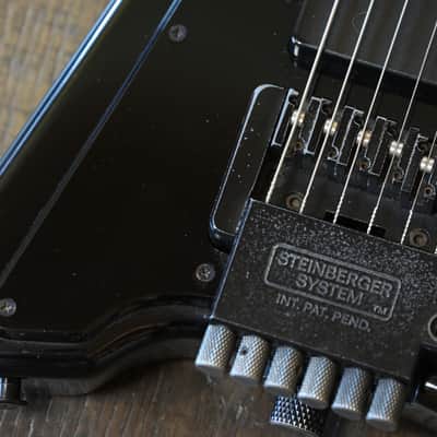 1980s Steinberger USA GP2S Headless Electric Guitar Black + OGB image 6