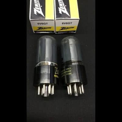 GREAT Pair ZENITH 6V6GT Vintage Amplifier Radio VACUUM TUBES Tested O.9771 image 2