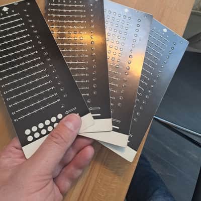 EKO Computerhythm vintage drum machine Ultra rare original punch cards image 6
