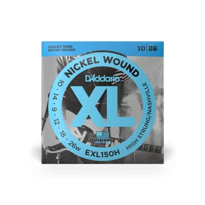 D'Addario EXL150H 10-26 High Strung/Nashville Tuning, XL Nickel Electric Guitar Strings image 2