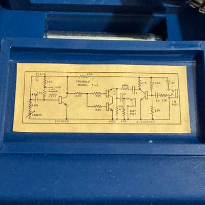 Kay Tremolo Pedal (Vintage 1960s - Blue) image 6