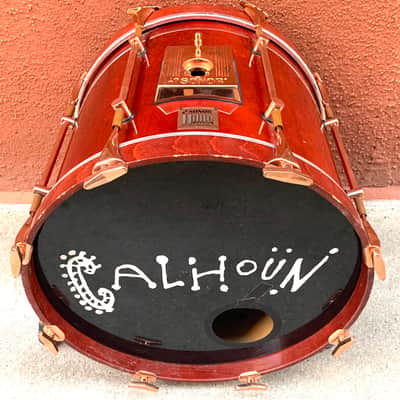 Sonor Vintage Hilite Classic Copper series  1990 Red stain wood with copper hoops image 13