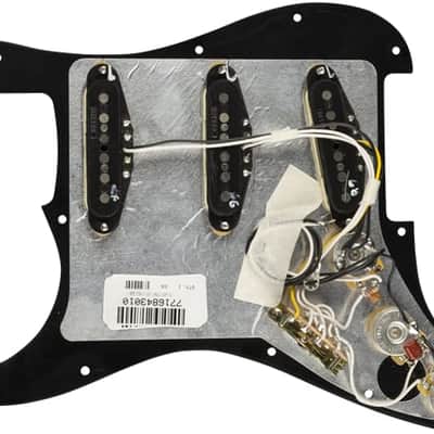 Genuine FENDER Pre-Wired VINTAGE NOISELESS Loaded Strat 11-Hole BLACK Pickguard image 3