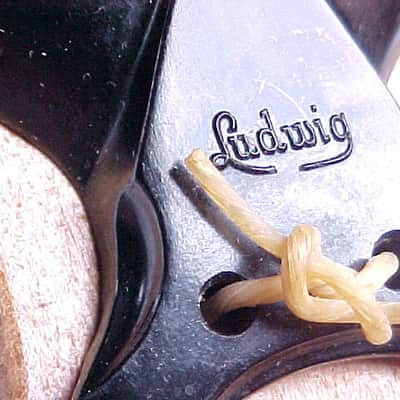 Vintage Ludwig Castanets with Wooden Handle - Circa 1955 image 3