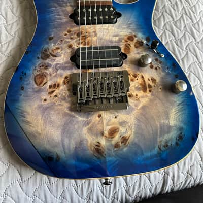 Ibanez RG Premium RG1027PBF 2017 - Cerulean Blue Burst image 1