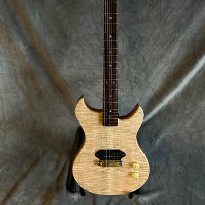 96 art Solid Body Set Neck Doublecut Jr Mahogany and Maple Guitar - Custom Handmade image 4