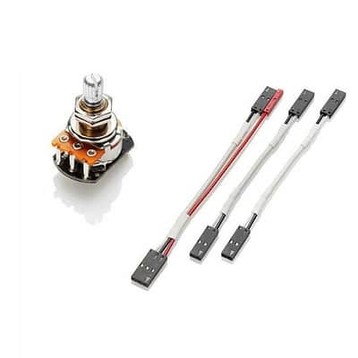 EMG 25K CONTROL VOLUME SPLIT SHORT SHAFT POT SOLDERLESS w/ WIRES FOR ACTIVE EMG GUITAR & BASS #3272 image 1
