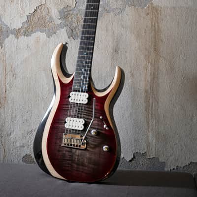 Cort X700DUALITYII-LVB X Series Flamed Maple Top Panga Panga & Hard Maple 3-Ply Laminated Neck 6-String Electric Guitar w/Gig Bag image 15