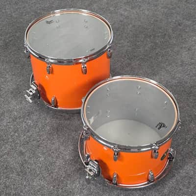 Used Gretsch USA Custom 4pc Drum Set Orange Gloss - Very Good image 10