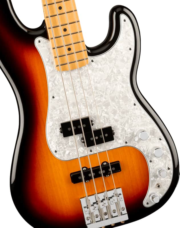 Fender Player II Modified Active Precision Bass Guitar - Maple Fingerboard - 3 Tone Sunburst - w/ Deluxe Gigbag image 1
