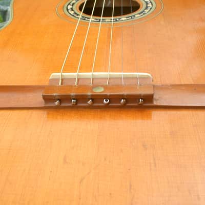 Yamaha Nippon Gakki Dynamic ALL Solid Guitar No.40A Red Label  1963 Natural+Original Hard Case image 20