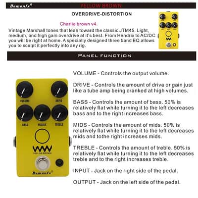 Demon FX Yellow Brown Overdrive Just arrived Fast US Shipping image 5