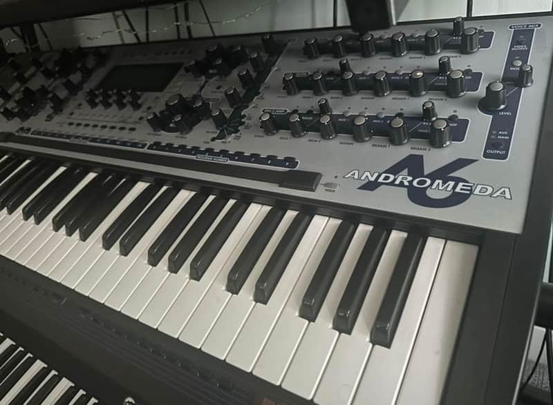 Alesis A6 Andromeda 61-Key Polyphonic Analog Synthesizer 2000s - Black image 1