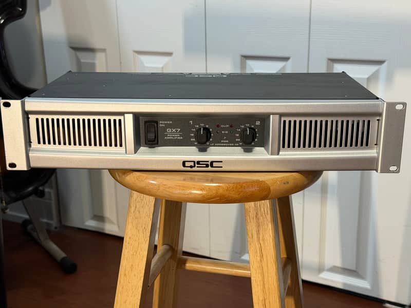 QSC GX7 2-Channel Power Amplifier 2010s - Silver image 1