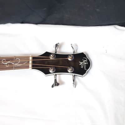 MICHAEL KELLY Dragonfly 4-string acoustic BASS guitar NEW w/ Case - Smokeburst - B-stock image 10