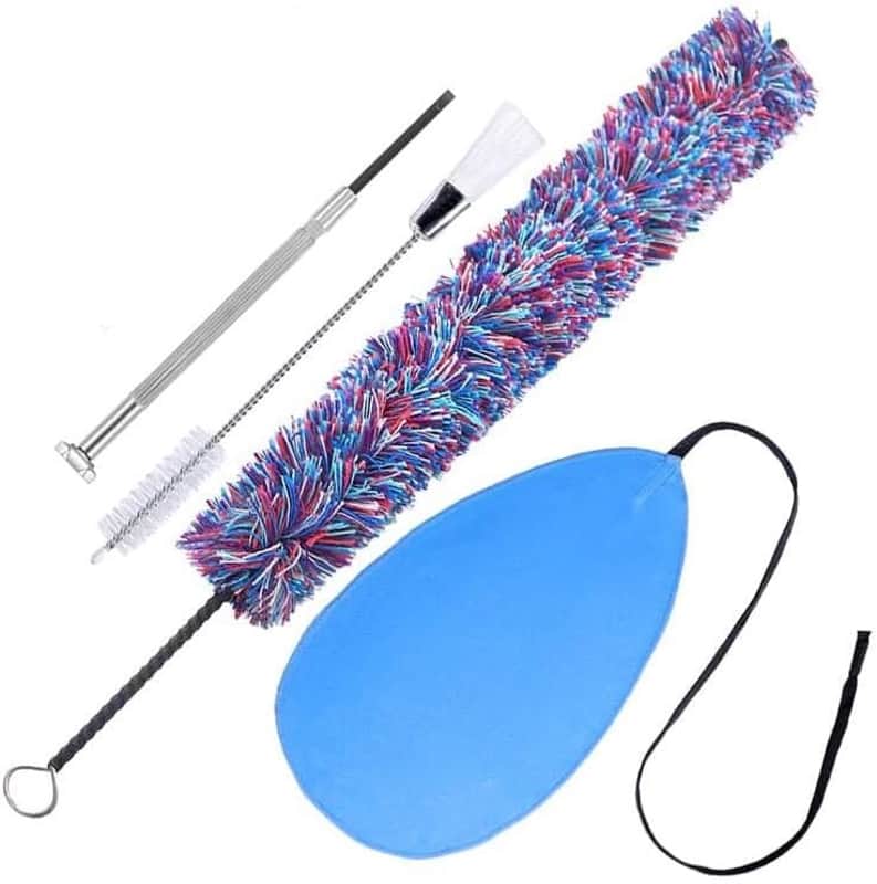 Flute Care Cleaner Kit with Cork Grease,Multifunctional Cleaning Brush, Cotton Cleaning Brush, Swab and Screw Flute Cleaning Kit for Base Maintenance image 1