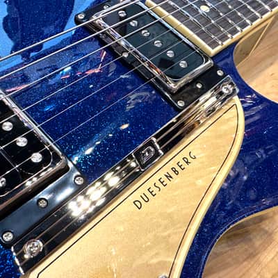 Duesenberg Starplayer TV Semi-Hollow Electric Guitar Blue Sparkle image 7