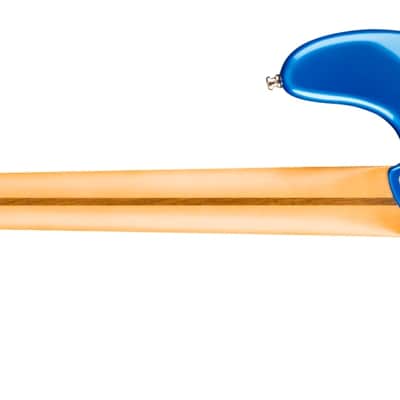 Fender Guitar Bass - American Ultra II Precision Bass Ebony Fingerboard Noble Blue image 3