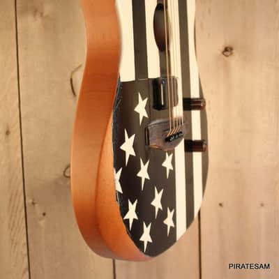 Fender Acoustasonic Standard Telecaster  Custom Black Flag Tribute image 7