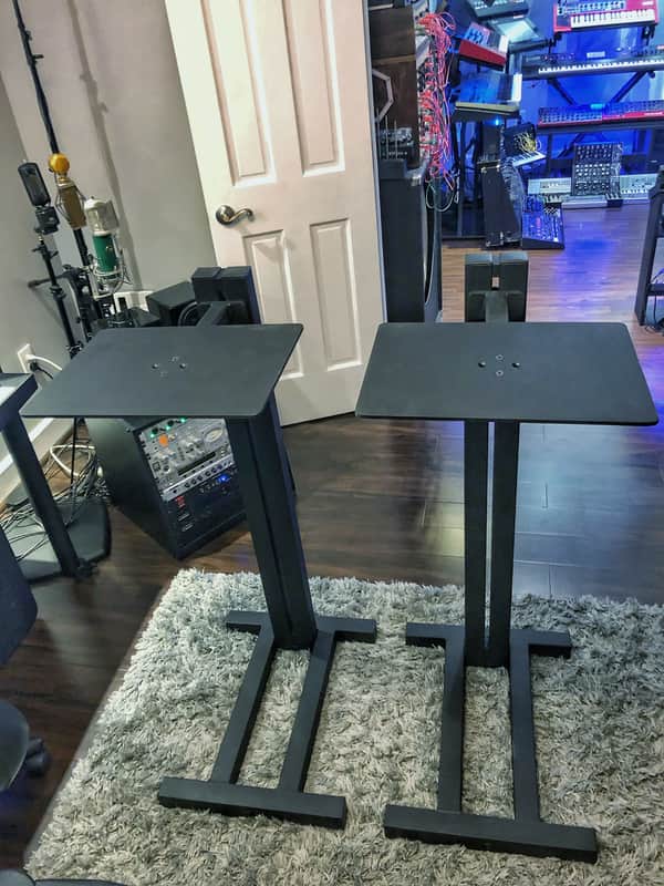 Sound Anchors ADJ2 ADJUSTABLE 44” MONITOR STAND - PAIR 2017 black image 1