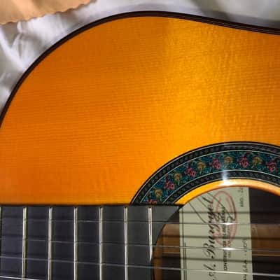 Amalio Burguet Flamenco Guitar "Negra" one piece Indian Rosewood back and sides. 2017 Flamenco Oran image 4
