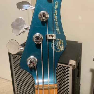 Hondo Deluxe Series 830 Bass 1980s Metallic Blue image 3