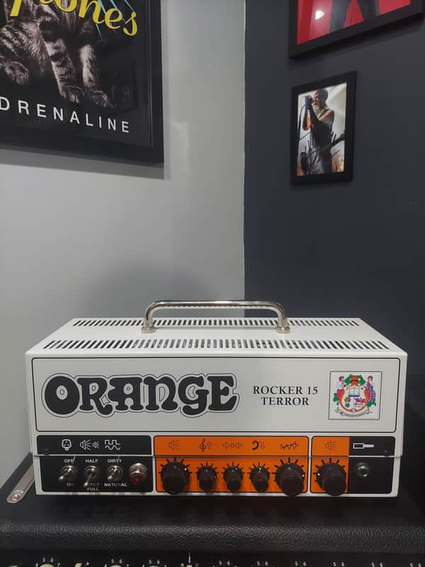 Orange Rocker 15 Terror 2-Channel 15-Watt Guitar Amp Head 2018 - Present - White image 1