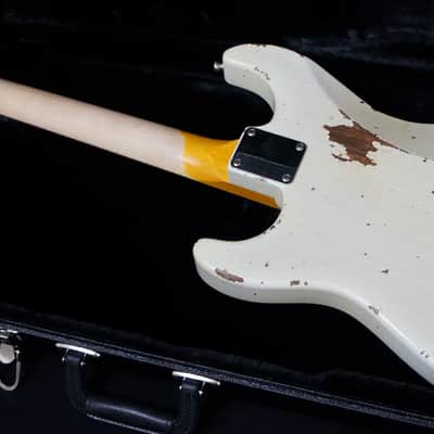 Friedman USA Custom Shop Vintage S Guitar in Mary Kaye Skull Lace image 9