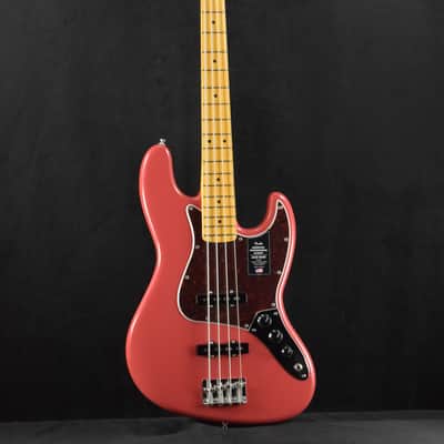 Mint Fender American Professional Classic Jazz Bass Faded Dakota Red Maple Fingerboard image 2