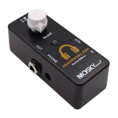 Mosky Headphone AMP AUX in Headphones OUT Stereo Guitar or Bass, FREE PICKS + HOLDER+ FREE SHIP USA image 5