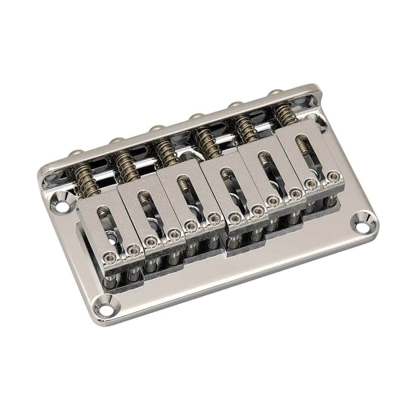 Allparts SB-5115-001 Gotoh Non-Tremolo Bridge Nickel image 1
