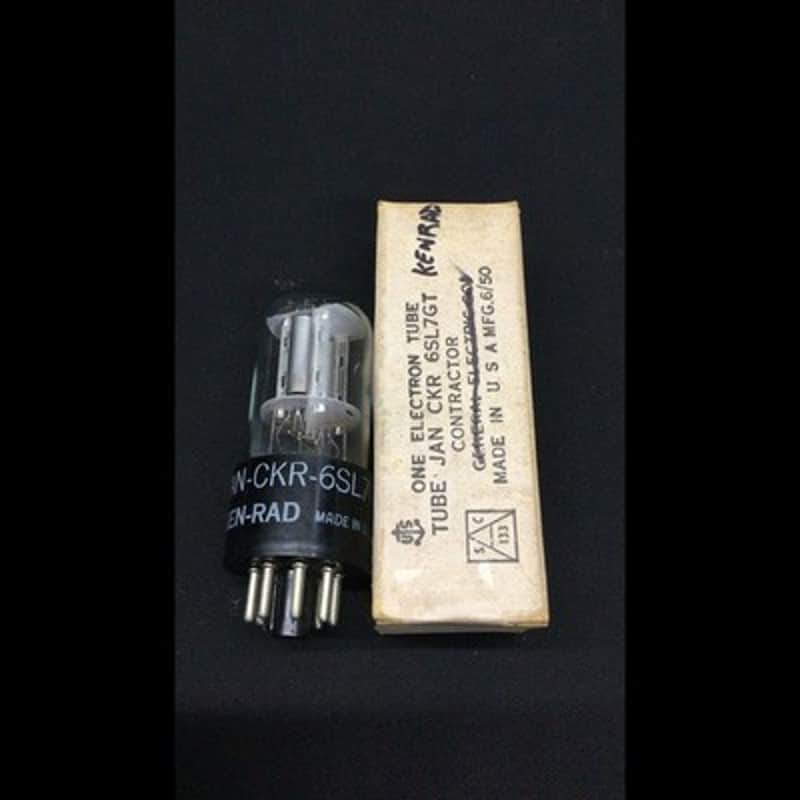 NOS NIB KEN RAD JAN CKR 6SL7GT Silver Plate Foil D Getter Vacuum Tube D.9586 image 1