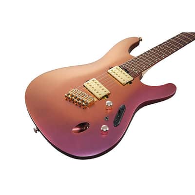 Ibanez SML721RGC S Axe Design Lab Multi-scale Guitar - Rose Gold Chameleon image 5
