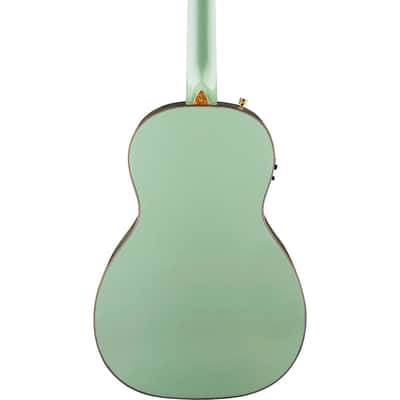 Gretsch G5021E Rancher Penguin Parlor Acoustic Electric Guitar - Mint Metallic image 2