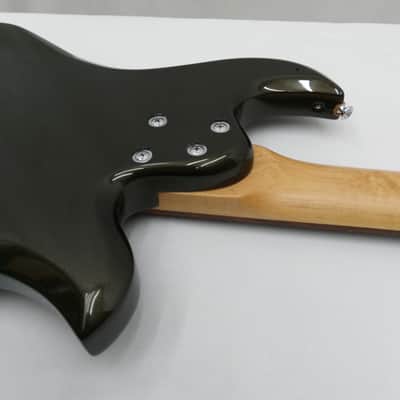 Lefty B.C. Rich JE Eagle Bass Guitar Black Gold Metallic Left Handed 34" Scale Diamond Inlays image 23