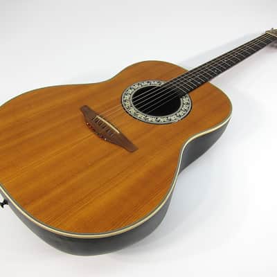 Vintage 1975 Ovation Balladeer 1111-4 Deep Bowl Acoustic Guitar w Orig Case Plays & Sounds Great! image 4