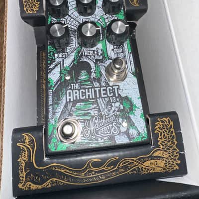 Matthews Effects The Architect Foundational Overdrive/Boost V3 2019 - Green Graphic image 1