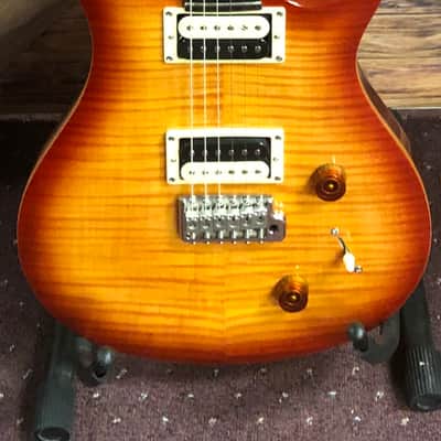 PRS SE Custom 22 2017 - Present Vintage Sunburst, + Levy's Strap image 2